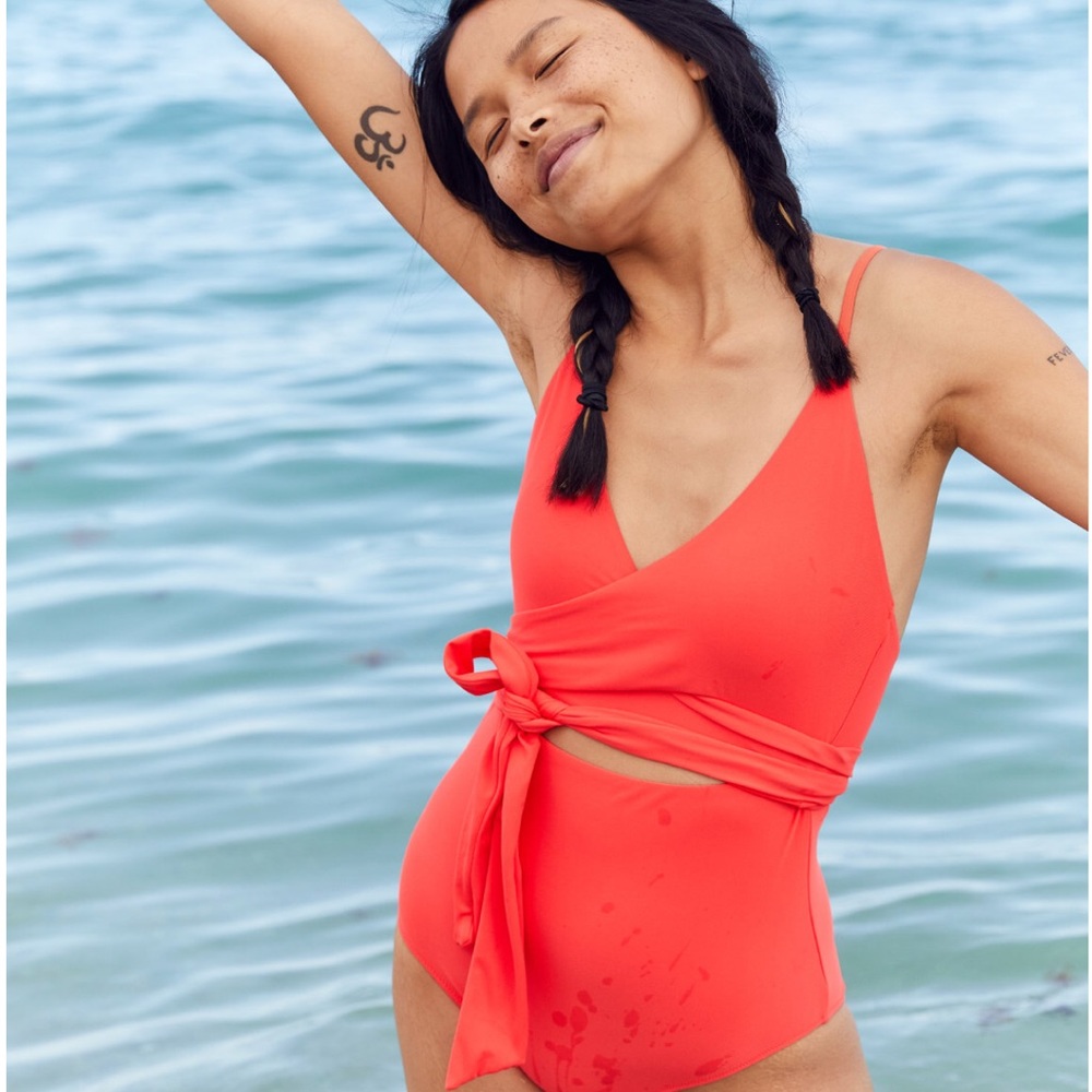 Aerie Wrap One Piece Swimsuit